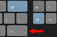 The two different delete keys on a Mac keyboard.